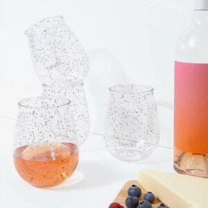BAN.DO Stemless glitter wine glasses